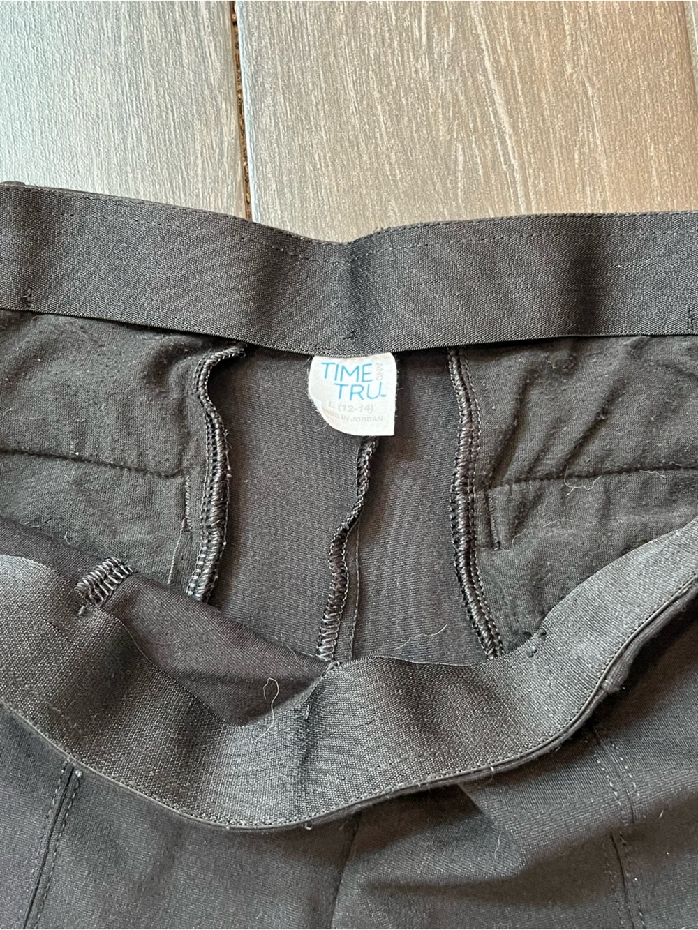 Time and Tru Black High-Rise Stretch Leggings